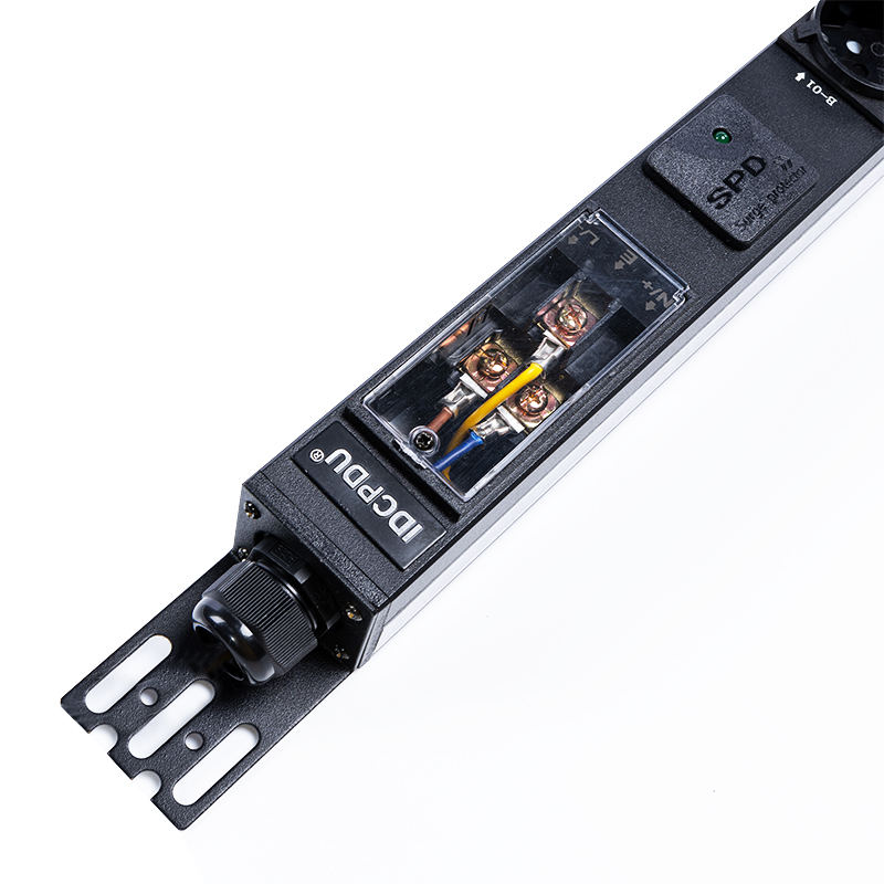 18 Outlet Jerman 1U Surge Protection Hot Swappable RS485 Metered Rack PDU