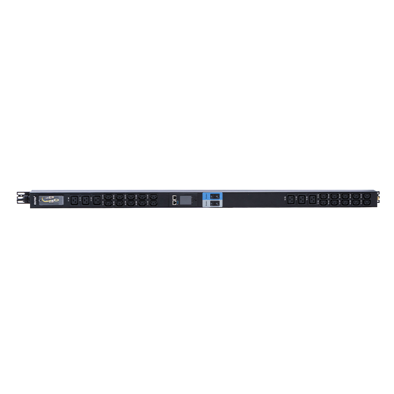 Rak Pintar TCP/IP PDU 26 Outlet IEC C13 /C19 1.5U Pemutus Litar Magnetik Cecair Menegak