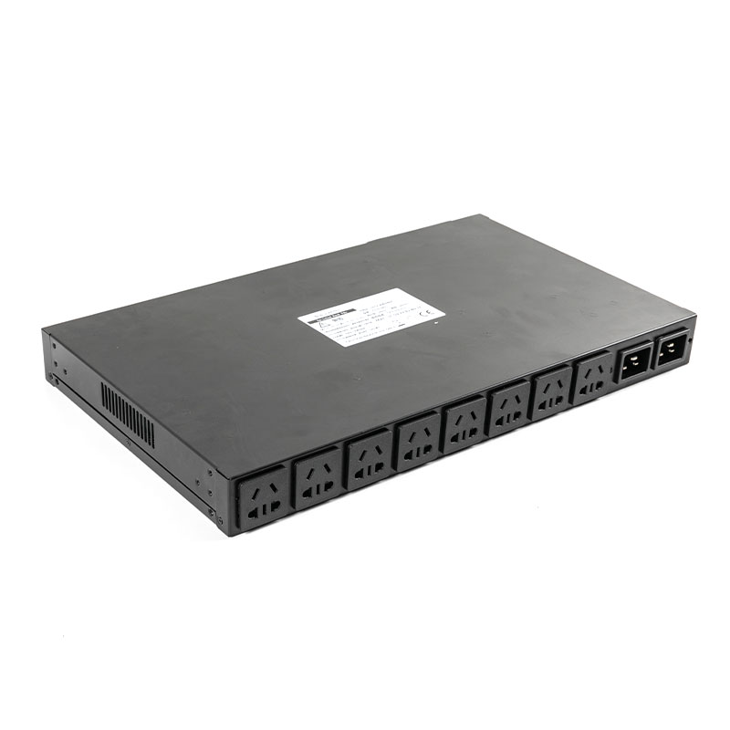 10-Outlet C20 Vertical TCP/IP Sensor eco Smart Rack Pdu 1U